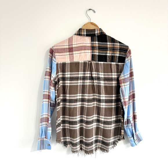 Rails Brando Top in Chelsea Plaid patchwork multicolored print - Picture 3 of 10